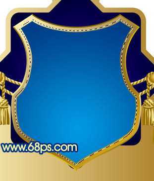 ‘Photoshop打造精致的蓝色皇冠徽章‘