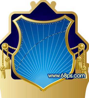 ‘Photoshop打造精致的蓝色皇冠徽章‘