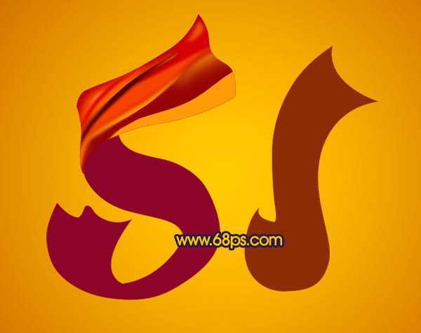 ‘Photoshop打造非常漂亮的五一彩带字‘