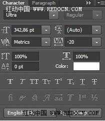 ‘Photoshop制作非常简洁喜庆的红色2014新年贺卡‘