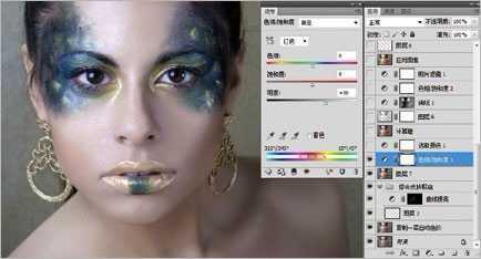 ‘photoshop为彩妆人像图片作后期美化处理‘