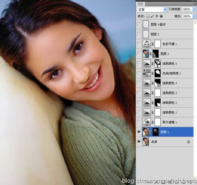 ‘Photoshop快速还原室内人像的自然色彩