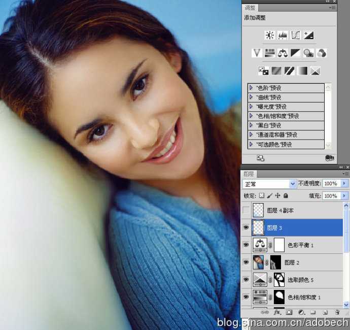 ‘Photoshop快速还原室内人像的自然色彩