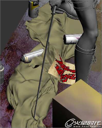 3dsmax打造涂鸦守护者场景