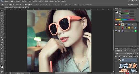 ‘ps给美女调出鲜艳靓丽的橙色嘴唇‘