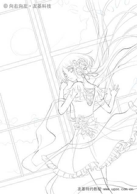 PAINTER绘制梦幻女孩插画 脚本之家 Painter教程