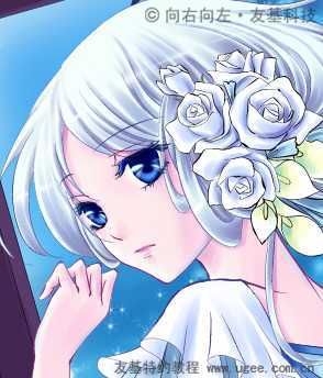 PAINTER绘制梦幻女孩插画 脚本之家 Painter教程