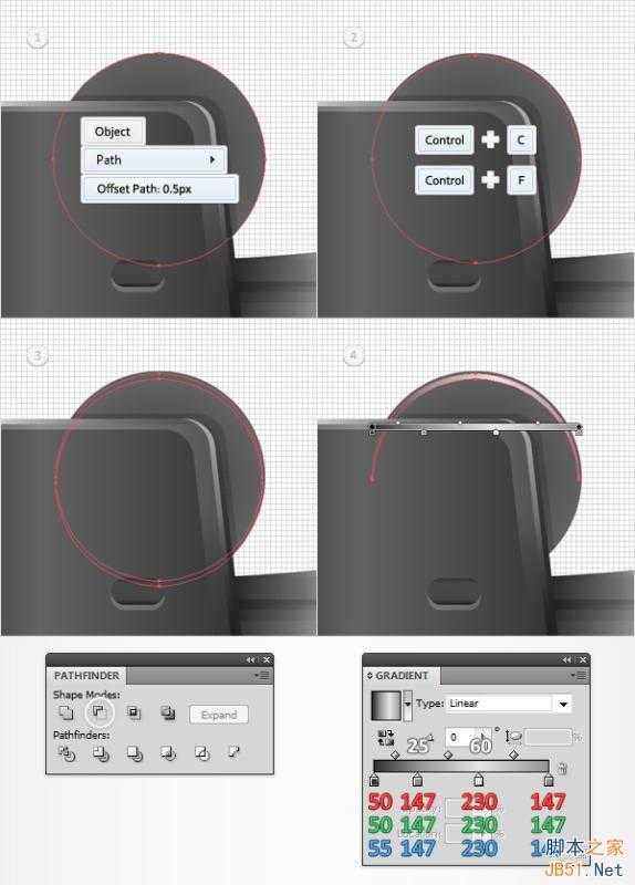 Illustrator绘制复古风格的打火机图标,PS教程,思缘教程网