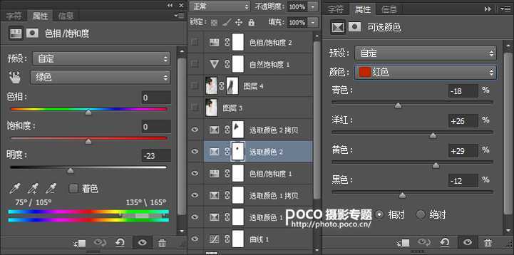 ‘PS调出复古小清新少女色调‘
