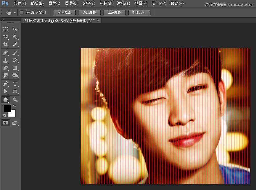‘Photoshop蒙版制作创意的人物编织效果‘