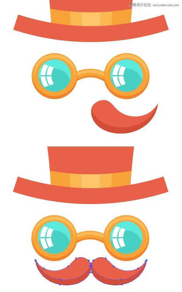 Illustrator绘制俏皮大胆的复古风格海报,PS教程,思缘教程网