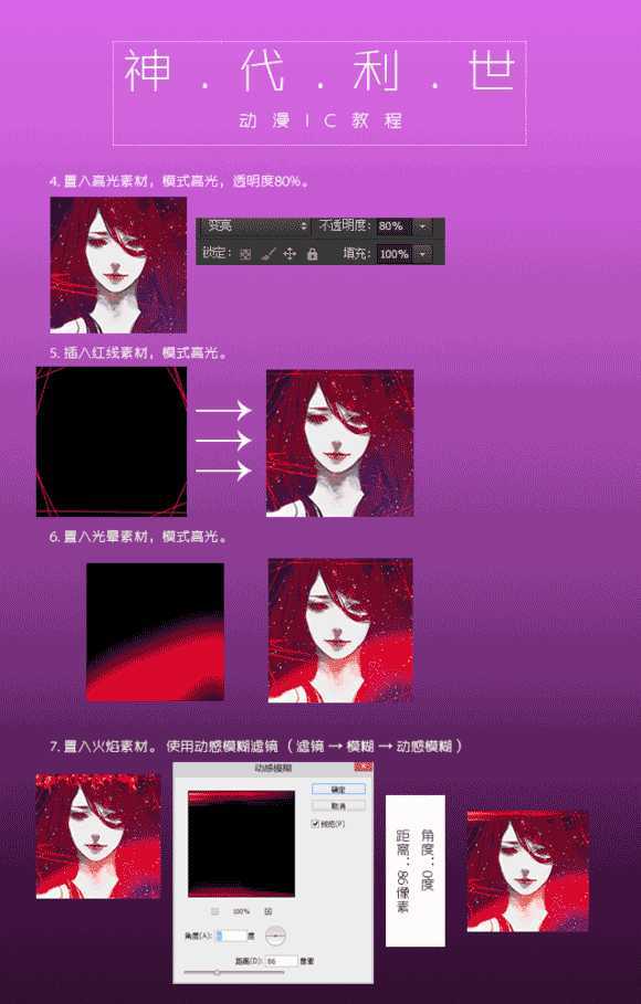 ‘PS制作东京喰种中神代利世的动漫角色教程‘