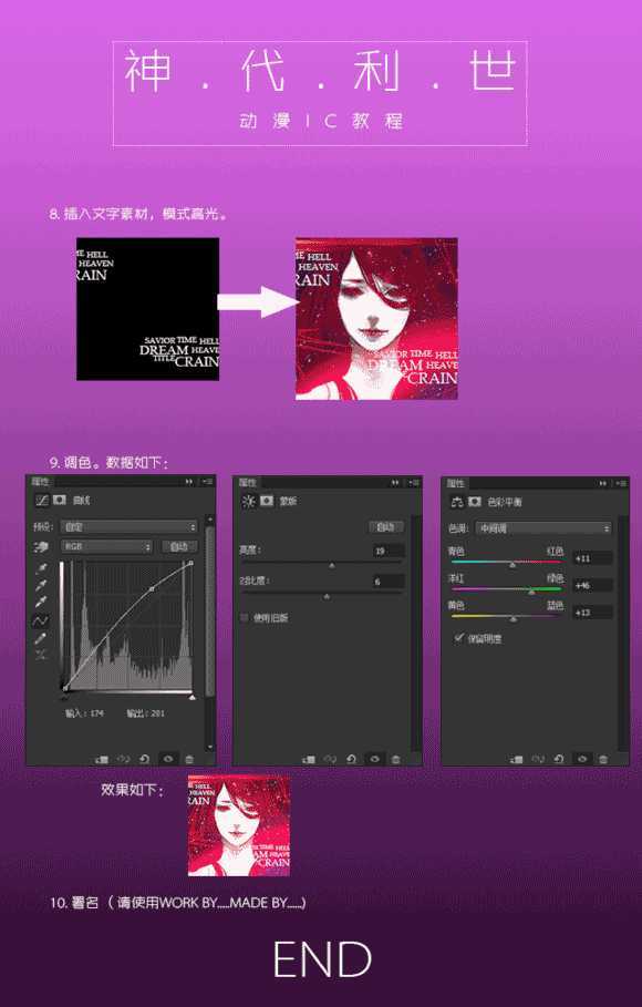 ‘PS制作东京喰种中神代利世的动漫角色教程‘