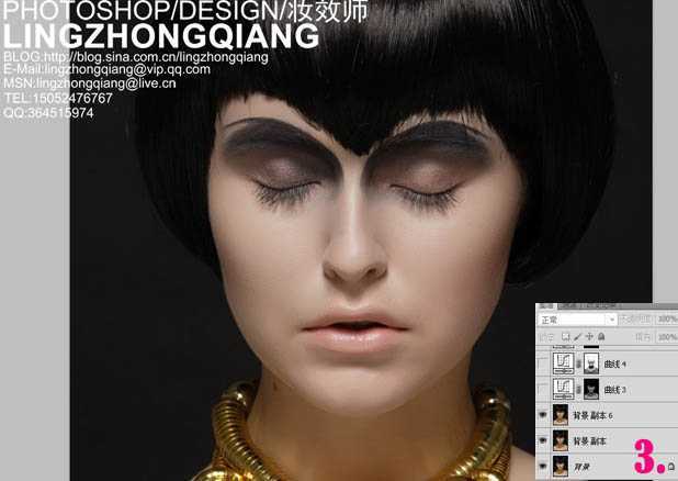 ‘Photoshop完美精修高清的美女头像教程‘