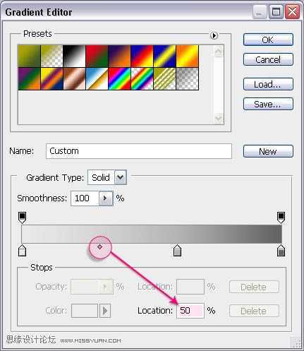 ‘photoshop利用画笔设计制作出梦幻漂亮的彩色花环艺术字‘