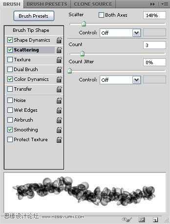 ‘photoshop利用画笔设计制作出梦幻漂亮的彩色花环艺术字‘