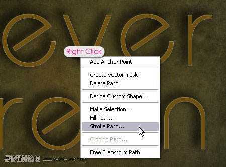 ‘photoshop利用画笔设计制作出梦幻漂亮的彩色花环艺术字‘