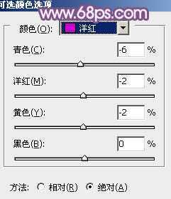 ‘photoshop将靠在围墙边的美女图片调制出甜美的暗紫色‘