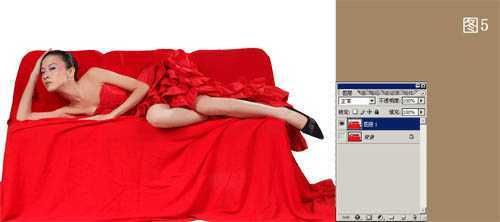‘Photoshop将漂亮的红色人像打造出古典效果‘