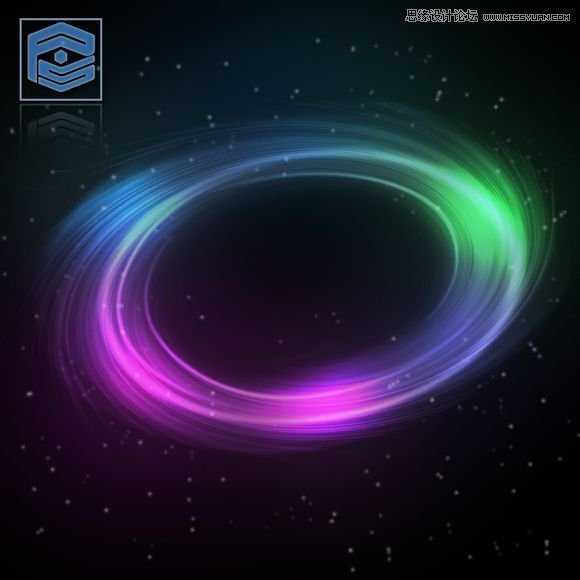 ‘Photoshop滤镜制作绚丽抽象的光环星空特效‘
