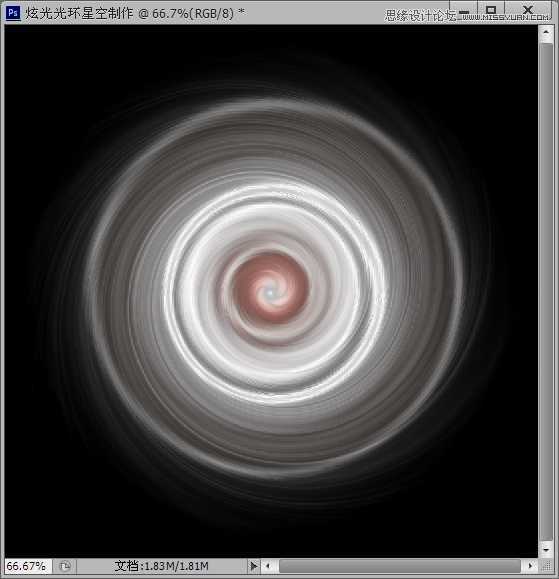 ‘Photoshop滤镜制作绚丽抽象的光环星空特效‘