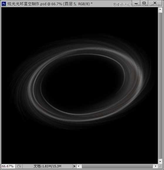 ‘Photoshop滤镜制作绚丽抽象的光环星空特效‘