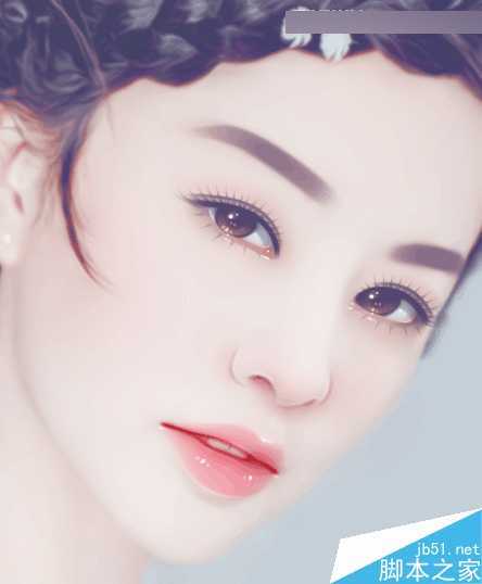 ‘Photoshop结合SAI手绘板将古典美女打造梦幻仿手绘照片效果‘