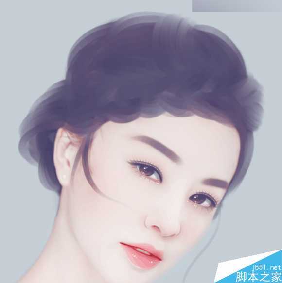 ‘Photoshop结合SAI手绘板将古典美女打造梦幻仿手绘照片效果‘