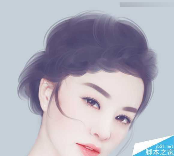 ‘Photoshop结合SAI手绘板将古典美女打造梦幻仿手绘照片效果‘