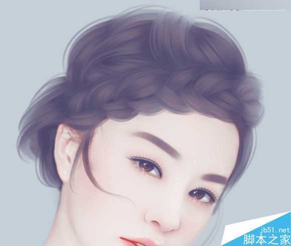 ‘Photoshop结合SAI手绘板将古典美女打造梦幻仿手绘照片效果‘