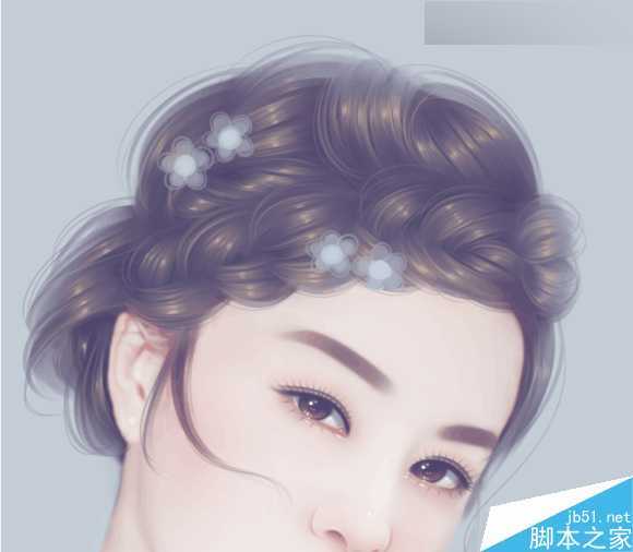‘Photoshop结合SAI手绘板将古典美女打造梦幻仿手绘照片效果‘