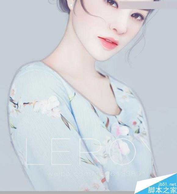 ‘Photoshop结合SAI手绘板将古典美女打造梦幻仿手绘照片效果‘