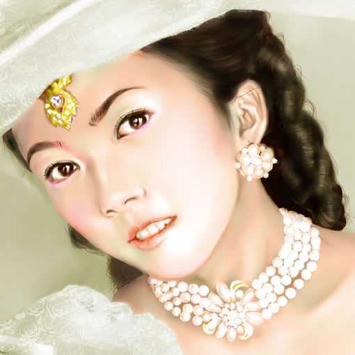 painter绘制漂亮的贵妇 脚本之家 painter教程
