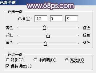 ‘Photoshop为外景人物图片调制出唯美的冬季冷调阳光色‘