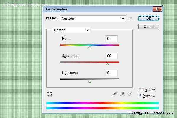 ‘photoshop利用图案及图层样式制作绿色格子布纹水晶字‘