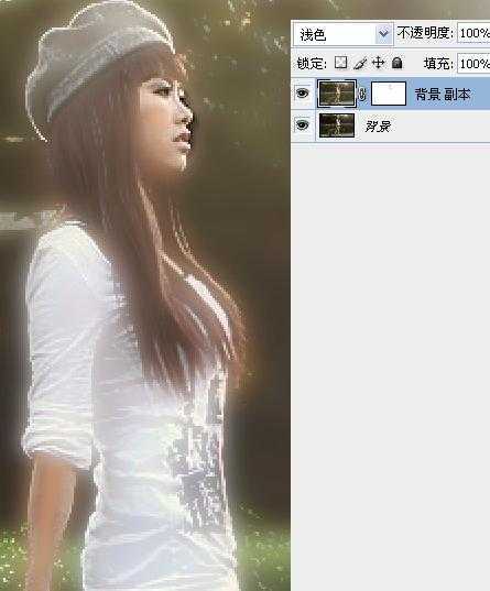 ‘Photoshop将外景人物图片调成甜美的夏日色彩‘