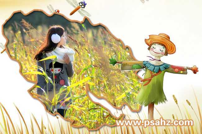 ‘PS制作守望幸福的少女个性非主流签名图片‘