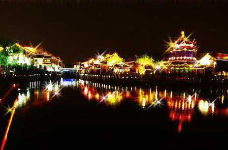 ‘photoshop简单给夜景图片加上星光效果‘