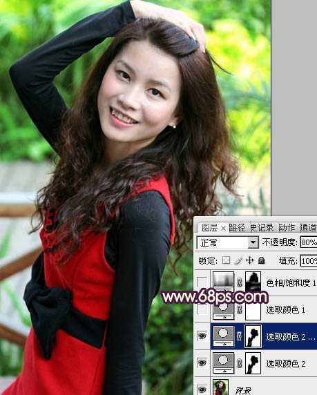 ‘Photoshop为曝光过度的美女图片增加甜美肤色‘