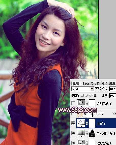 ‘Photoshop为曝光过度的美女图片增加甜美肤色‘