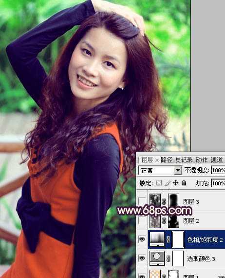 ‘Photoshop为曝光过度的美女图片增加甜美肤色‘