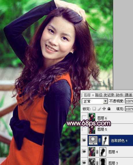 ‘Photoshop为曝光过度的美女图片增加甜美肤色‘