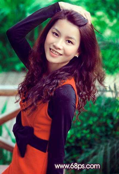 ‘Photoshop为曝光过度的美女图片增加甜美肤色‘