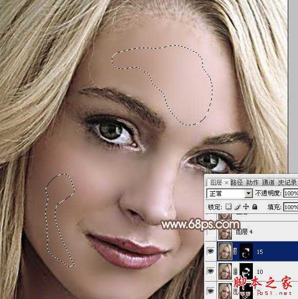 ‘photoshop利用高斯模糊滤镜将满脸雀斑人物光滑磨皮教程‘
