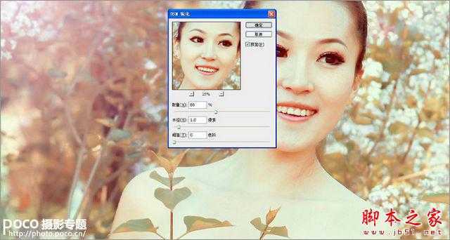 ‘Photoshop将美女图片调制出淡黄暖色调‘