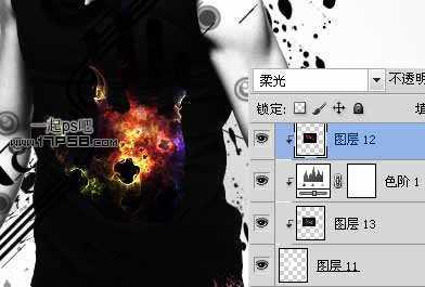 ‘photoshop将打造出时尚的男模性感海报喷溅效果‘