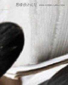 ‘用PS合成做在森林中看书的熊猫人‘