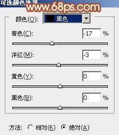 ‘Photoshop将树林中的美女图片增加上秋季柔美的橙红色效果‘