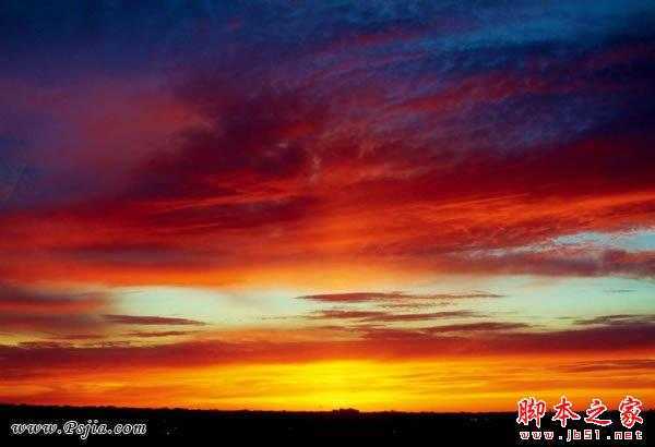 ‘photoshop巧用笔刷给天空添加飞鸟剪影‘