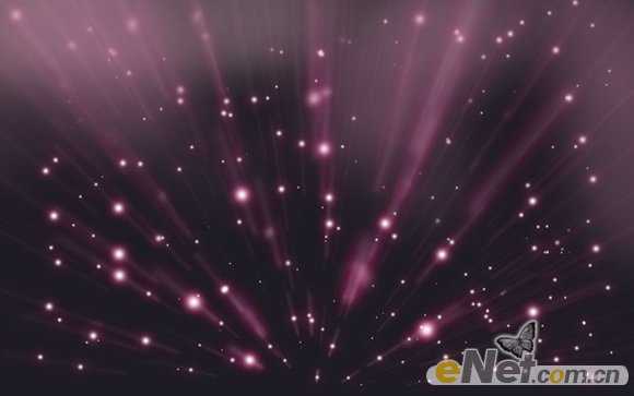 ‘photoshop利用画笔及滤镜打造出梦幻的紫色放射背景‘